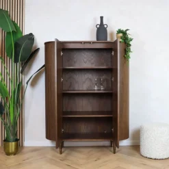 Wandkast Oliva Walnoot Eikenhout 125cm