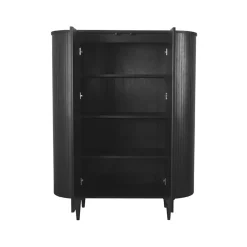 Wandkast Oliva Zwart Eikenhout 125cm