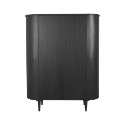 Wandkast Oliva Zwart Eikenhout 125cm