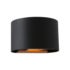 Wandlamp Muro Halfrond Zwart