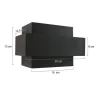 Wandlamp Muro Large Kubus Zwart