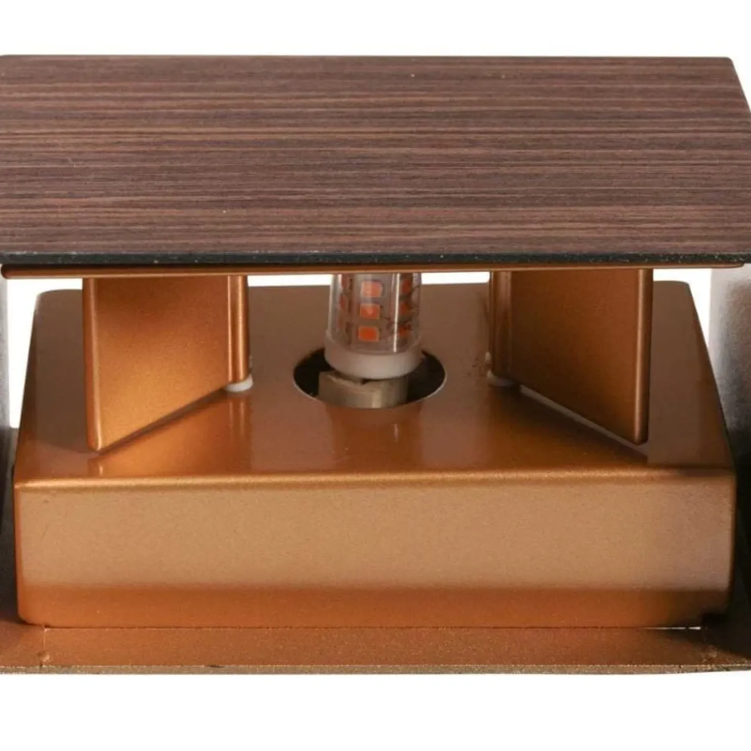 Wandlamp Muro Rechthoek Hout look