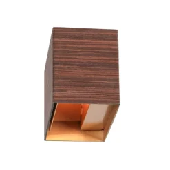 Wandlamp Muro Rechthoek Hout look