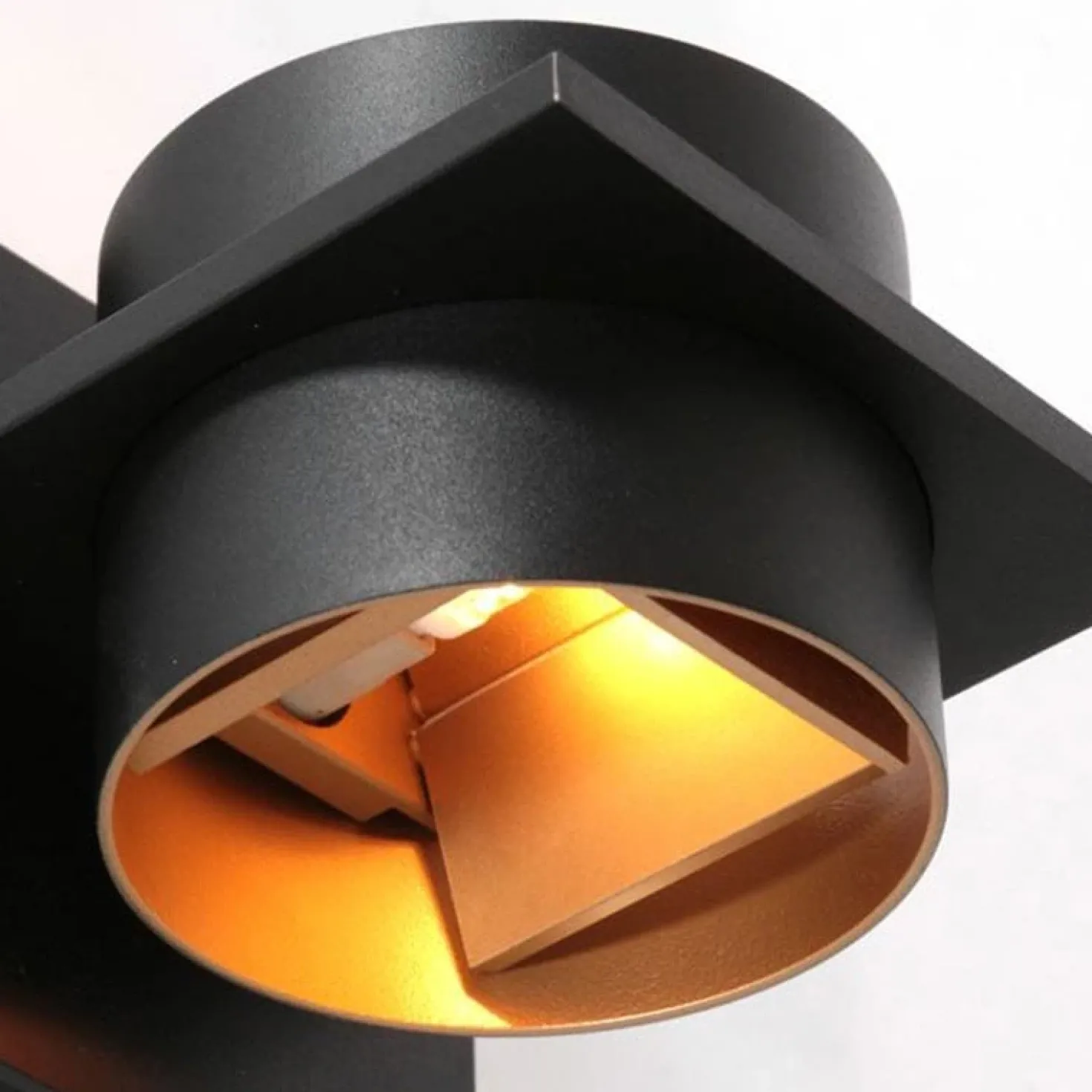 Wandlamp Muro Rond Zwart