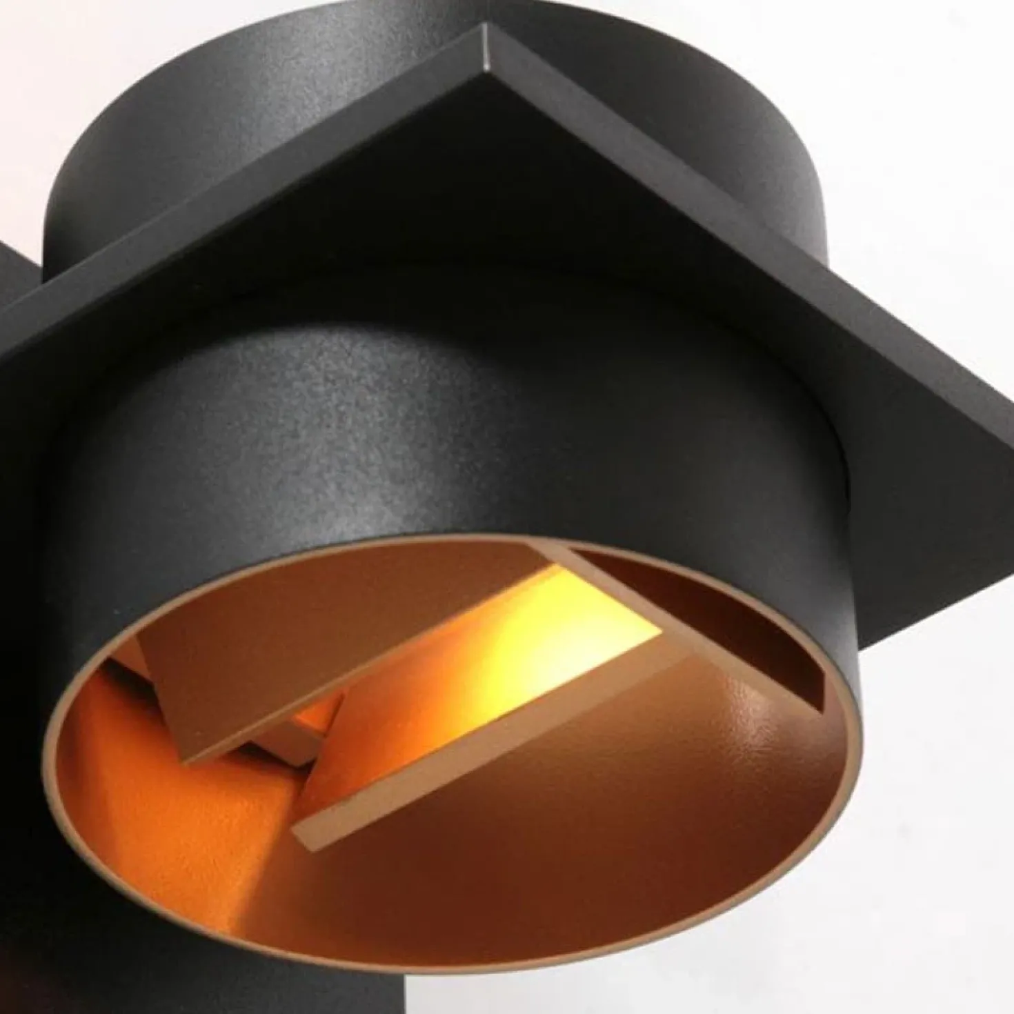 Wandlamp Muro Rond Zwart