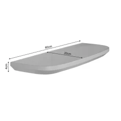 Wandplank Gavin Bruin 60 cm Set van 3