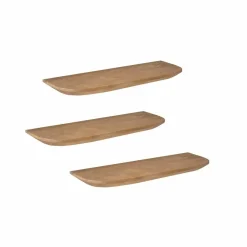 Wandplank Gavin Naturel 60 cm Set van 3
