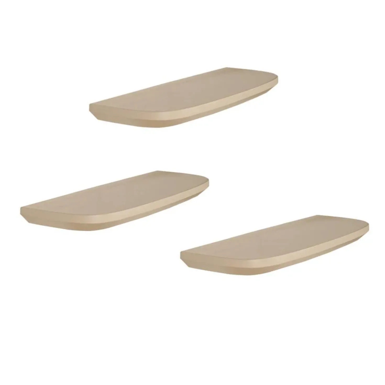 Wandplank Gavin Zand 60 cm Set van 3