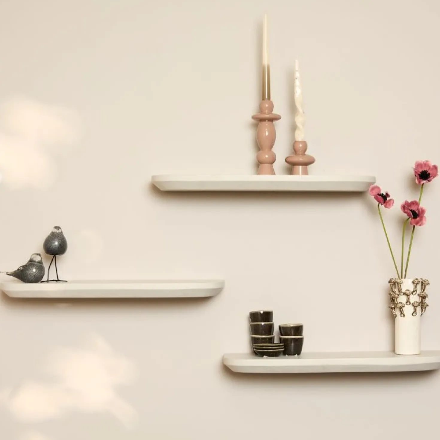 Wandplank Gavin Zand 60 cm Set van 3