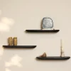 Wandplank Gavin Zwart 60 cm Set van 3