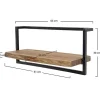 Wandplank hout Stockton/d 65cm