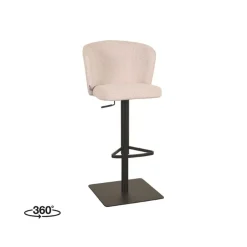 Wave Barkruk verstelbaar Boucle creme