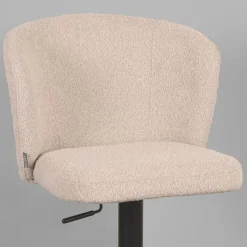 Wave Barkruk verstelbaar Boucle creme