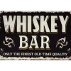 Whiskey Bar - metalen bord