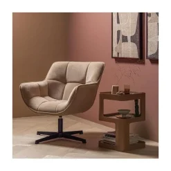 Wibo Draaifauteuil velvet Zand