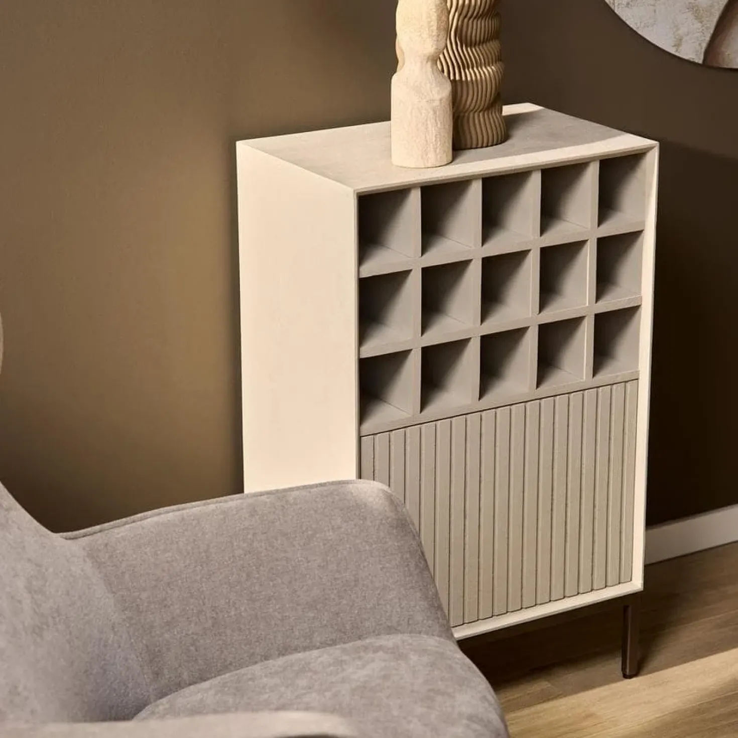 Wijnkast Martin Zand 55 cm