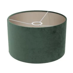 Wilco 1-lichts Vloerlamp Zwart met Groen Velvet kap