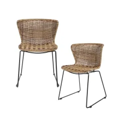 Wings Tuinstoel Naturel Set van 2