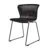 Wings Tuinstoel Zwart Set van 2