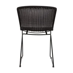 Wings Tuinstoel Zwart Set van 2