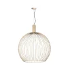Wire 1-lichts hanglamp zand 70cm