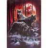 Wolves at Night - metalen bord
