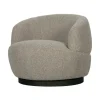Woolly Draaifauteuil Boucle Naturel Melange
