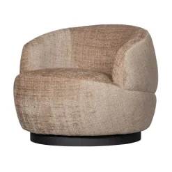 Woolly Draaifauteuil Chenille Zand