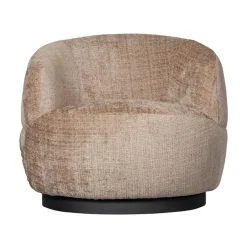 Woolly Draaifauteuil Chenille Zand