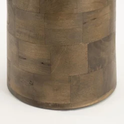 Woomble Bijzettafel mangohout Bruin 40cm