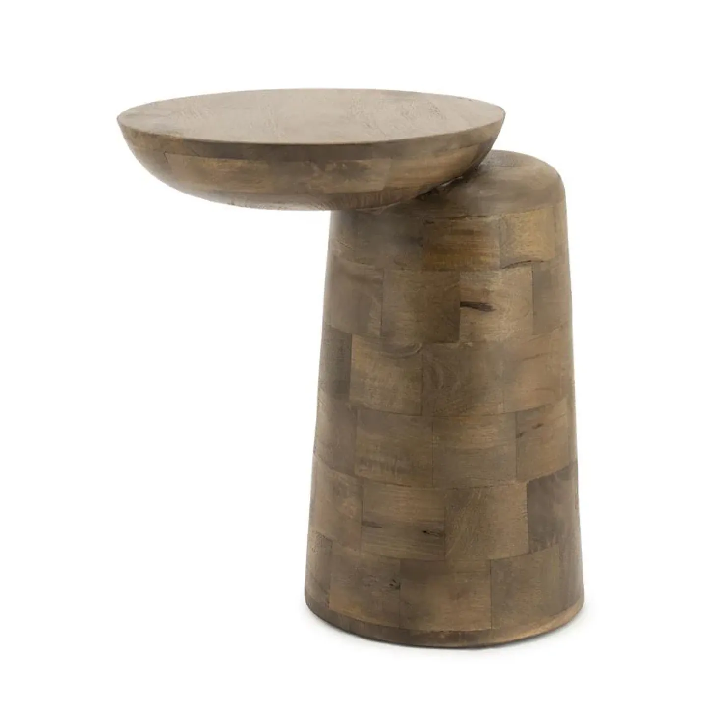 Woomble Bijzettafel mangohout Bruin 40cm