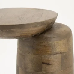Woomble Bijzettafel mangohout Bruin 40cm