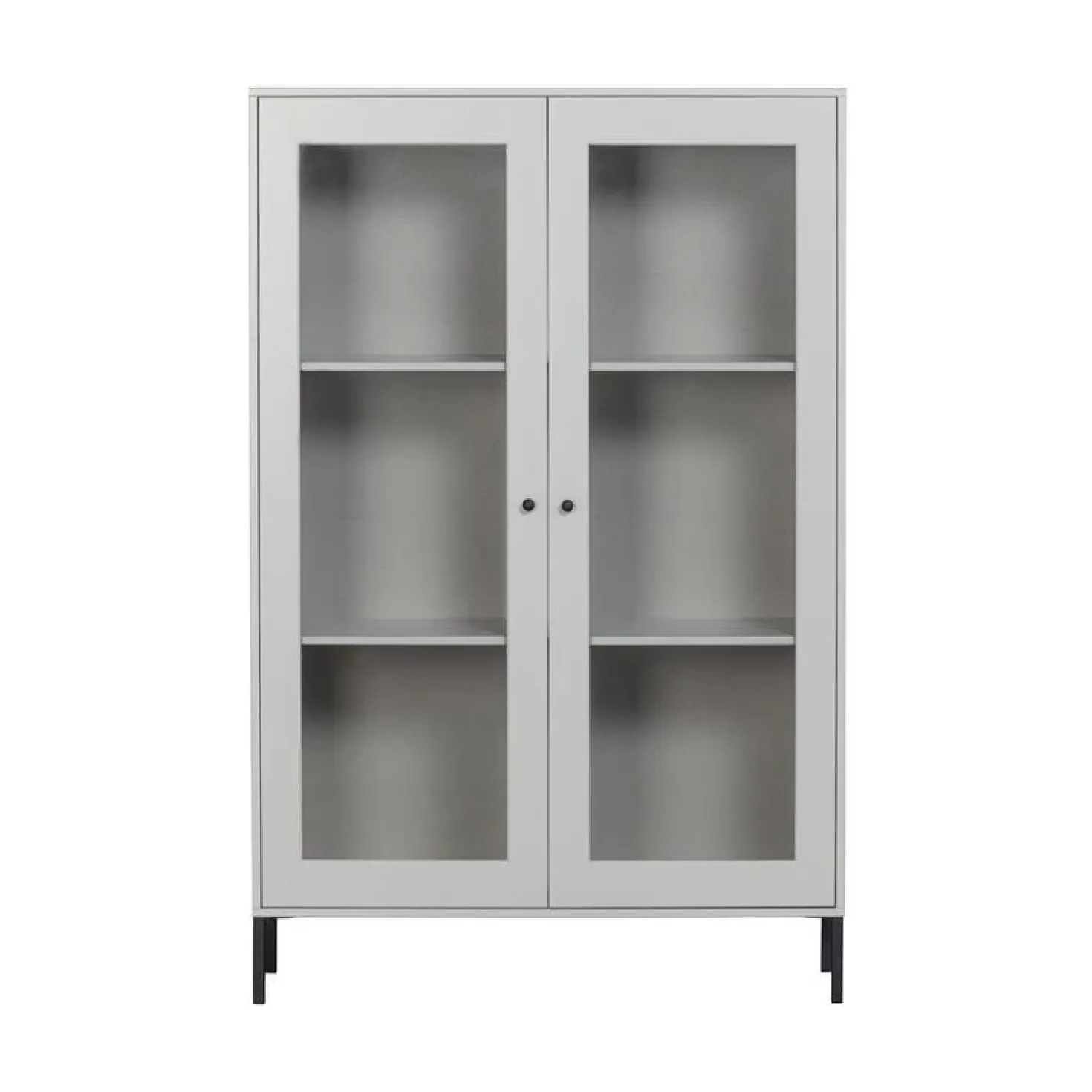Xam Vitrinekast Grenen Wolkengrijs 100cm