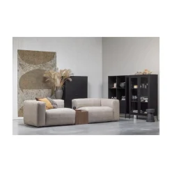 Xam Vitrinekast Grenen Zwart 100cm