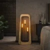 Yamis 3-lichts Vloerlamp Mangohout