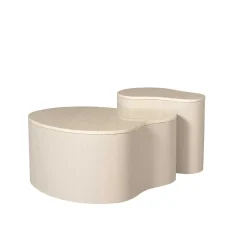 Yuko Salontafel marmer Zand 50cm
