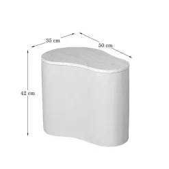 Yuko Salontafel marmer Zand 50cm