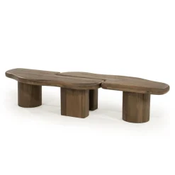 Yuo Salontafel mangohout Bruin 100cm