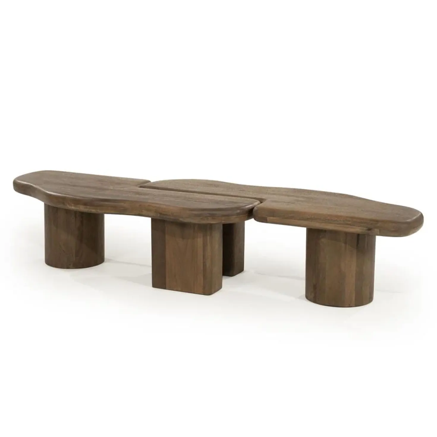 Yuo Salontafel mangohout Bruin 100cm