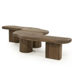 Yuo Salontafel mangohout Bruin 100cm