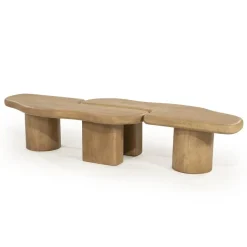 Yuo Salontafel mangohout Naturel 100cm