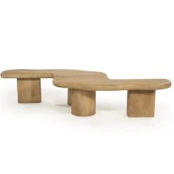 Yuo Salontafel mangohout Naturel 100cm