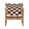 Zano Fauteuil Hout met patroon
