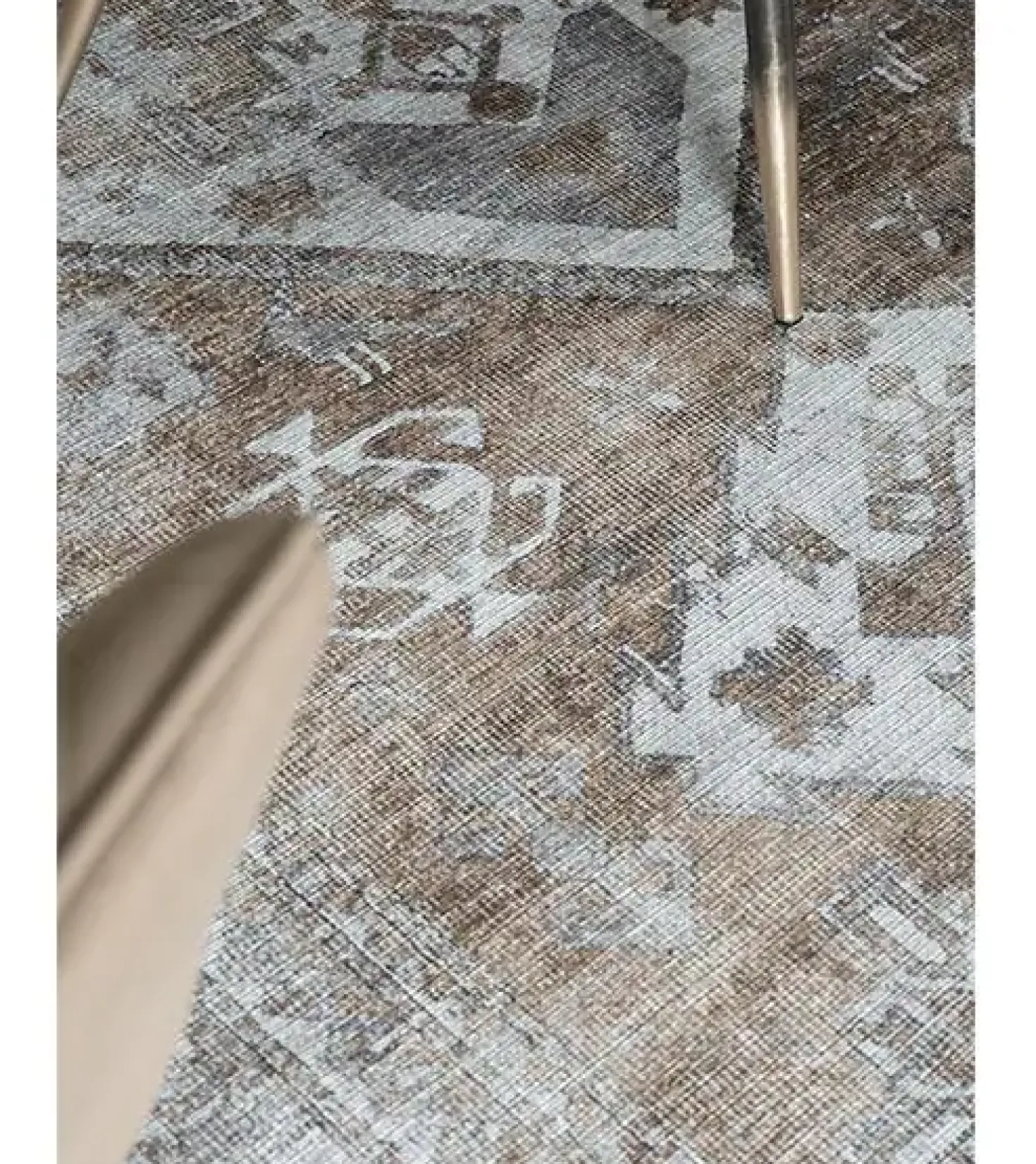 Zareen vloerkleed vintage rechthoek bruin/blauw