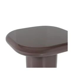 Zava Bijzettafel Hoogglans Donkerbruin 50cm