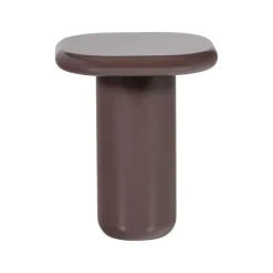Zava Bijzettafel Hoogglans Donkerbruin 50cm