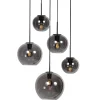 Zavi 5-lichts Getrapte Hanglamp Smoke Bol