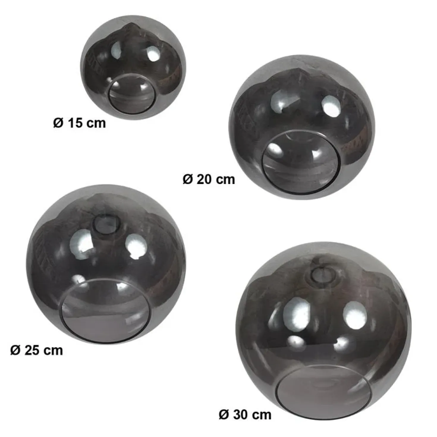 Zavi 5-lichts Getrapte Hanglamp Smoke Bol