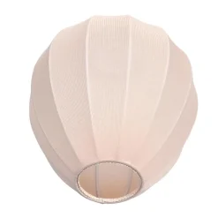 Zavi 5-lichts Getrapte Hanglamp Crème Stof