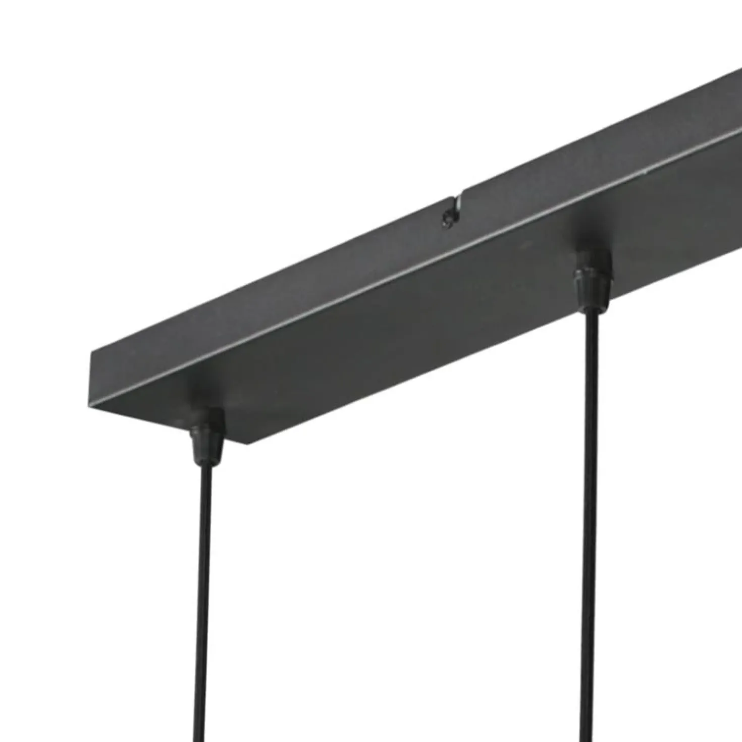 Zavi 5-lichts Hanglamp Geribbeld Amberglas